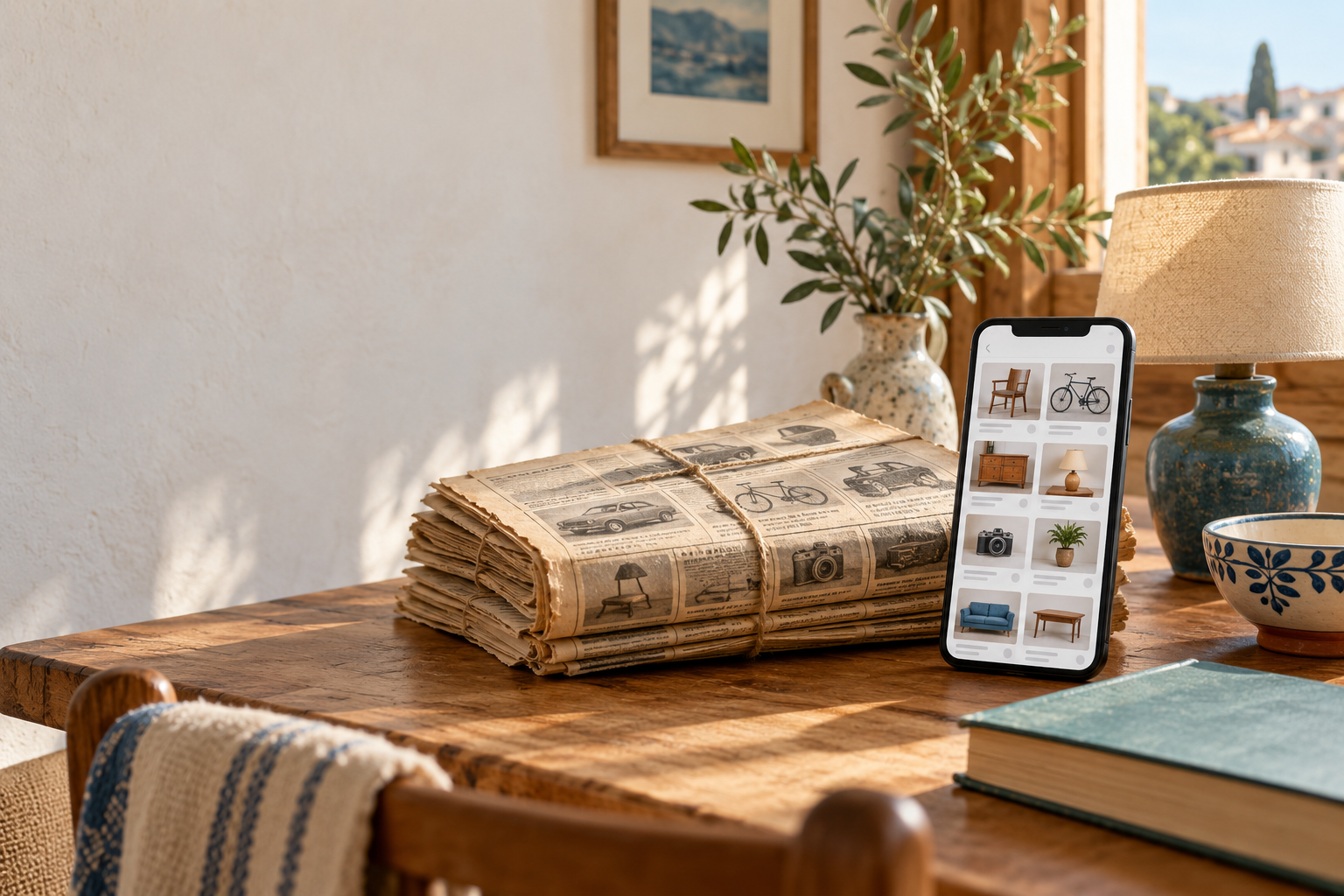 Giornali e smartphone raccontano il passaggio del Baratto dalla carta alla community digitale